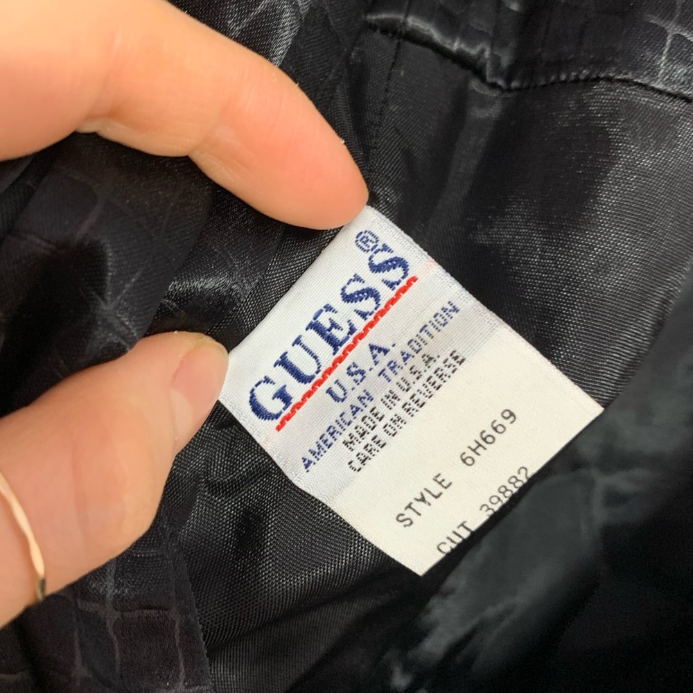 VTG Guess black mini dress - size 3 - Picture 7 of 11